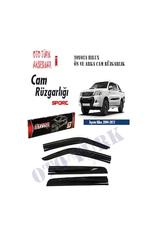 Toyota Uyumlu Hilux Sport 2004-2015 Mugen Cam Rüzgarlığı Ön-Arka