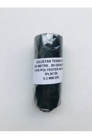 Siyah Renk Makaralı İnce Tesbih İpi...350 Metre . 80 Gramdır..