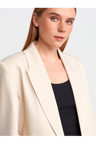 Dilvin 60759 Blazer Ceket-bej Bej