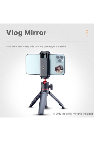 Springsun Selfie Çubuğu Telefon İçin Kompakt Yapışkanlı Ayna Metal Plakalar Selfie İphone Uyumlu Samsung Fotoğraf Video Selfie Vlog Aksesuarları İle