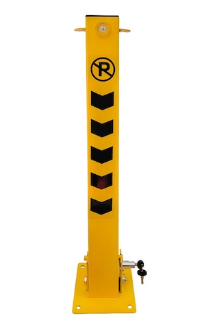 Kilitli Otopark Direği 75 Cm, Yatar Tip Dahili Kilitli Park Bariyeri-4013