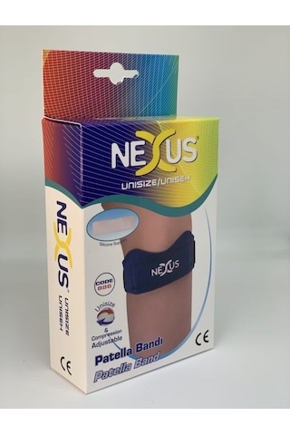 Nexus Variteks Nexus 886 Patella Bandı Silikon Destekli Pedli Tendon Bandı Cırtlı 1 Adet Standart