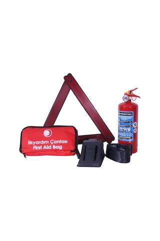 Lüx Trafik Seti Tüvtürk Uyumlu Çantalı Akü Takviye Kablosu 1200