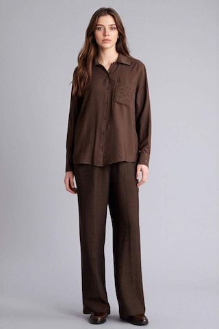 Defacto Straıght Fıt Düz Paça Pantolon D8354ax26spbn539 Kahve-bn539