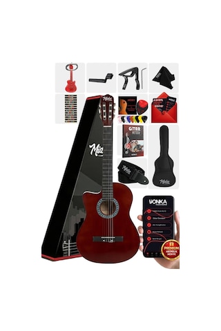 Cg-396brw Solak Klasik Gitar Kahve Renk Full Set Sap Ayarlı 4/4