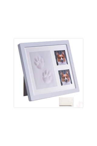 Kedi Köpek Pati İzi Resim Çerçevesi, 27,5cm X 23,5cm