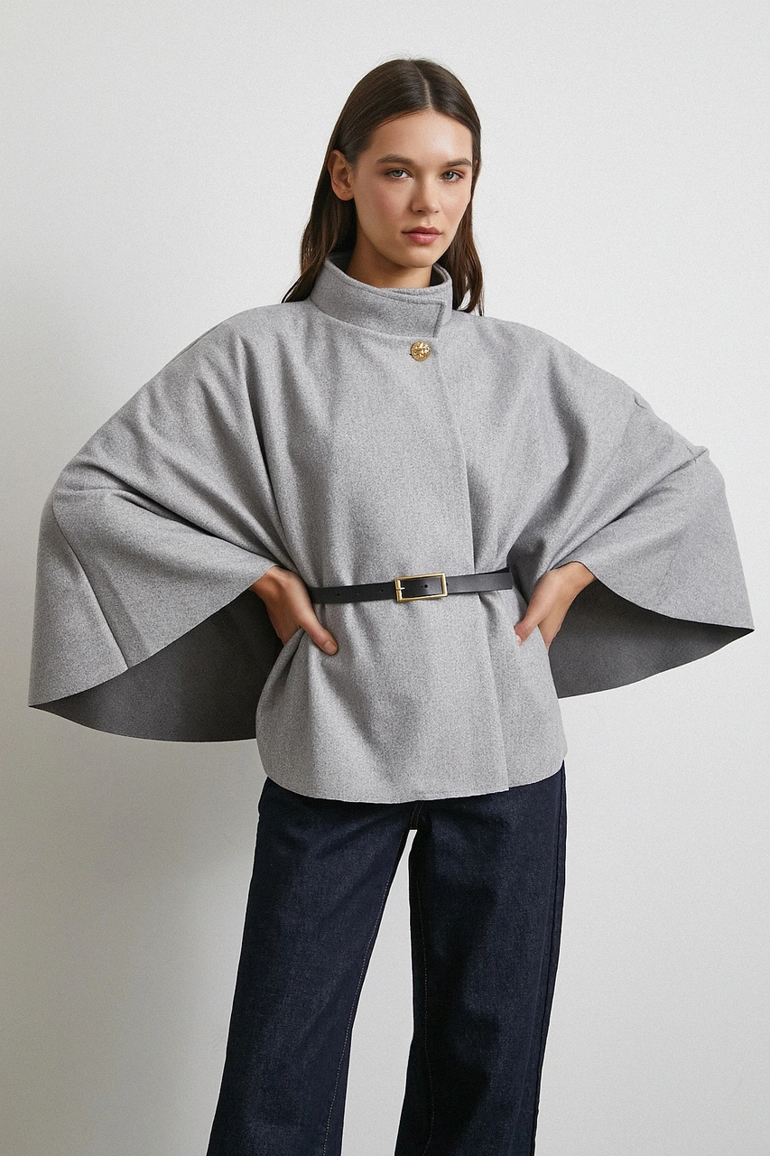 Kemer Kaşe Panço Gri Gri