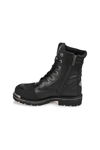 Harley Davidson Riddick Black Siyah Deri Erkek Bot