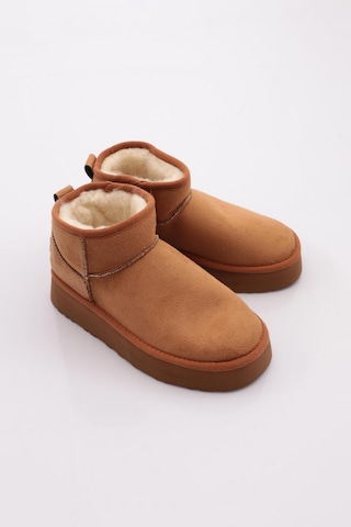 Pierre Cardin Benetton Bn-50167 Kadın Ugg Bot Taba