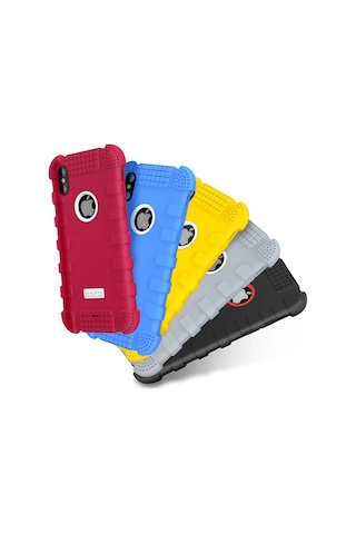 Hoco iPhone Uyumlu X Xs 360 Zırh Ultra Koruma Silikon Kılıf- 5775 Sarı