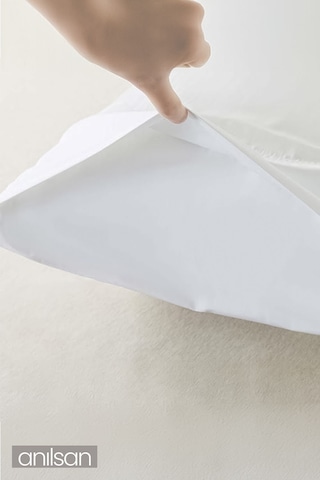 50li Beyaz Yastık Kılıfı 50x70 Cm, %100 Pamuk,63tel Beyaz