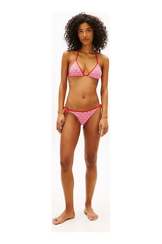 Tommy Hilfiger Kadın Triangle Baskı Detaylı Bikini Üstü-16080 Gül Rengi