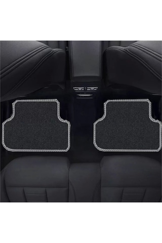 Bmw 3 Serisi E 21 Siyah Halı Gri Kenar Petek Topuk