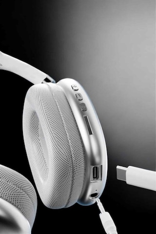 P9 Air Max Kablosuz 5.0 Mikrofonlu Bluetooth Kulaklık Beyaz Yüksek Ses Kaliteli -