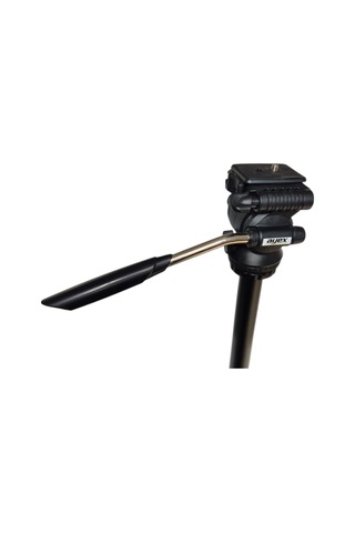 Ayex Kh-2028 Tripod Video Kafa Pan Tilt Head, 360 Dönebilen, Hızlı Bağlantı Plakalı, Metal Kollu