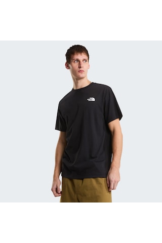 The North Face M Vertical Regular Short Sleeve Tee-grap Erkek T-shirt-32612 Siyah