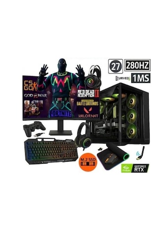 GMX Magic R7-5700X 32 GB 512 GB M.2 SSD 8 GB RTX5060 27" W11P Masaüstü Oyuncu Bilgisayarı