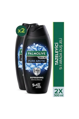 Palmolive Pure Arctic Erkek Duş Jeli 2 x 500 ML + Seyahat Kiti