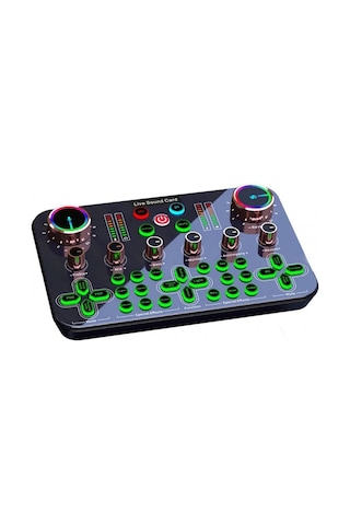 Ses Değiştiricili Canlı Yayın Ses Kartı Effectsli Canlı Yayın Mixeri