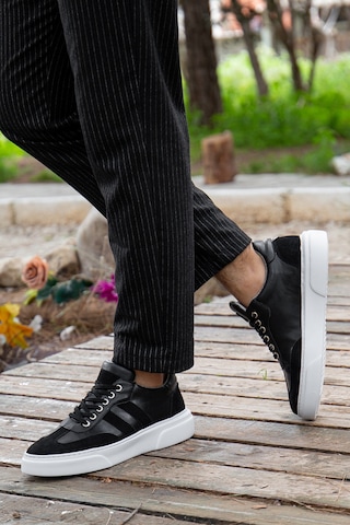Daxtors Saphiro Günlük Ortopedik Erkek Sneaker Spor Ayakkabı Siyah