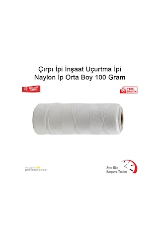 Çırpı Ipi Inşaat Uçurtma Ipi Naylon Ip Orta Boy 100 Gram N11.237