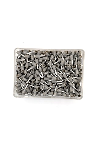 500 Adet 2,50mm² Kablo Yüksüğü Bakır Gri Yüksük