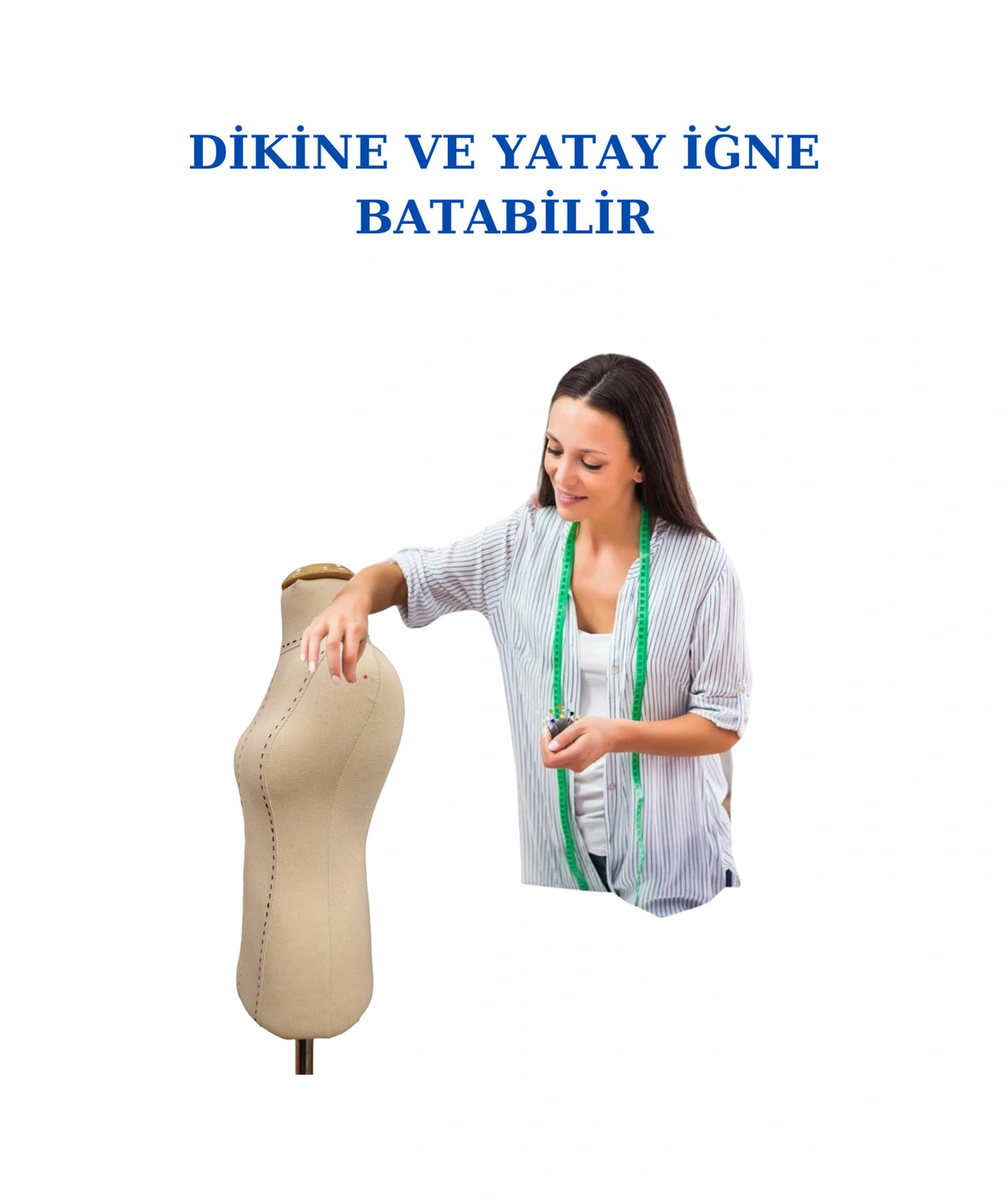 Özel Punto Dikişli Yüksek Kalite Keten Kumaş Süngerli 50 Eşelli Okullar Için Minyatür Terzi Mankeni