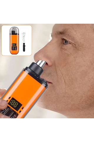 2 In 1 Elektrikli Burun Saç Kesme Makası Şarj Edilebilir Çok Kinetik Tıraş Orange