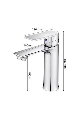 Fleko Moi-111 Krom Lavabo Bataryası