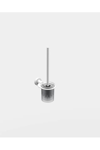 Tecno White Tuvalet Fırçalık - Mat Beyaz Mat Beyaz