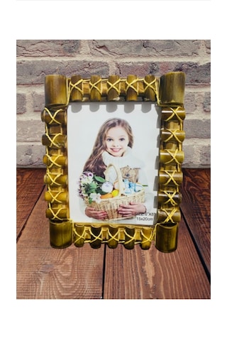 Kişiye Özel Bambu Ahşap Aile Fotoğraf Çerçevesi 15x20 Cm