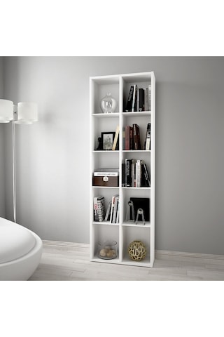 Alesta Life 10 Raflı Kitaplık 162 x 55 x 20 CM