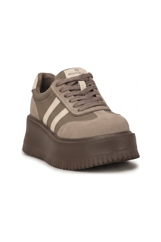 Ayakkabı Fuarı Elit Hml262-1117 Kadın Klasik Sneaker Kahverengi