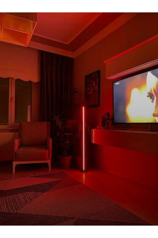 Rgb Stıck Lambader - Full Renk - Çok Özellik - Kumandalı- 120 Cm