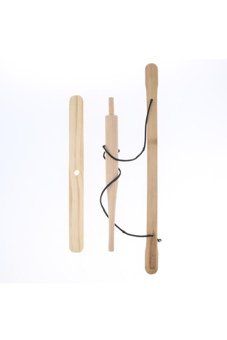 Homyl Açık İlkel Yangın Marş Aracı Ahşap Yay Matkap Çift Çok Renkli