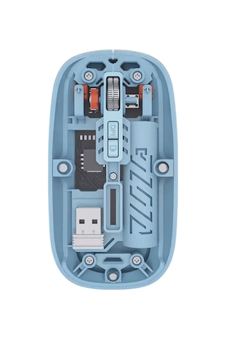 Mavi Kablosuz Mouse Bluetooth Usb Çift Mod Bağlantılı Diğer