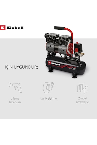 Einhell Te-ac 110/6 Silent Plus, Sessiz Hava Kompresörü - 4020600