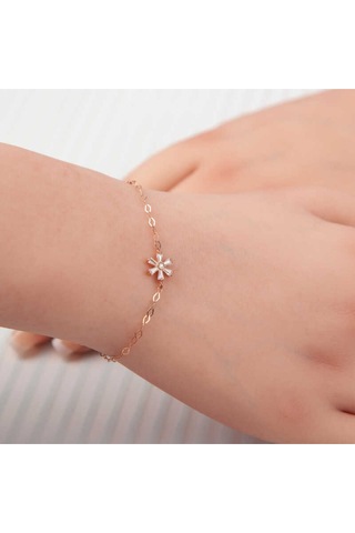Casera's Gümüş Rose Çiçek Kadın Bileklik Csr2184751 Gümüş