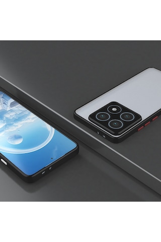 Xiaomi 14t Uyumlu Kılıf Zore Hux Kapak-siyah Siyah