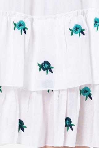 Lavinya Vual Nakışlı Uzun Yazlık Etek Beyaz Byz-beyaz Beyaz