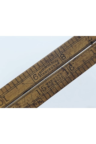 J.rabone & Sons Antika Katlanabilir Ahşap Metre 23,5 İnç 006 0.004 M - 0.012 M