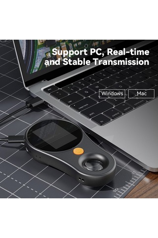 Youmex 500x Büyütme El Tipi Mikroskop - 2.0 İnç Ips Ekran, 3 Seviye Led Işığı, Usb İle Bilgisayara Bağlanabilir Siyah