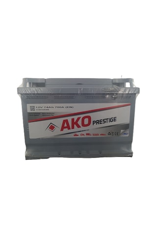 Ako Prestige 74 Ah. 72 Amper Uyumlu 700a En 3 Yıl Petlas li Üretim Tarihi: 2025 Akü İadesi Yok