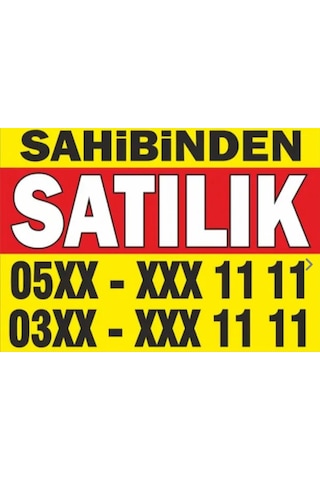 Sahibinden Satılık Branda Afiş Pankart Vinil 70 x 100 CM