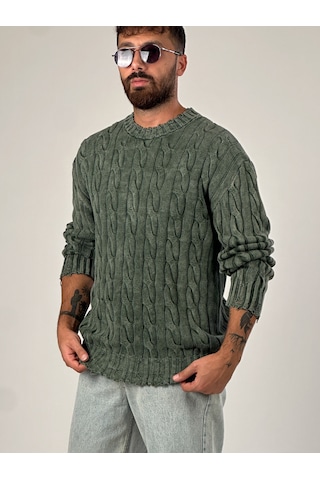 Haki Triko Erkek Sweatshirt Coc1034 Haki