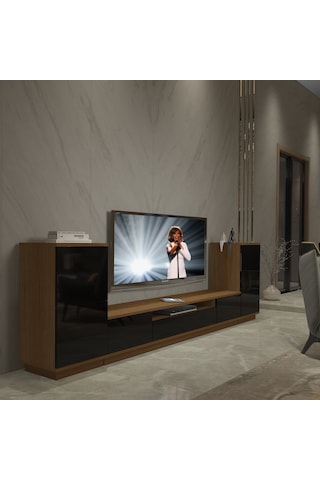 Decoraktiv Trendstyle On2s Mdf Tv Ünitesi Tv Sehpası Ceviz - Siyah