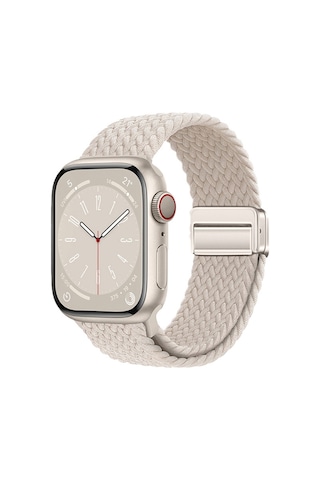 Watch 38mm Mkst Krd-134 Örgü Tasarımlı Hasır Kordon Strap Kayış - Lila
