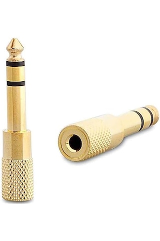 6.5 Mm To 3.5 Mm Çevirici Dönüştürücü Piyano Gitar Bağlama Amfi Ses Sistemi Uyumlu Jack Adaptör
