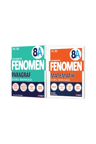 Fenomen Yayınları 2024 8. Sınıf Lgs Paragraf Ve Lgs Matematik A S