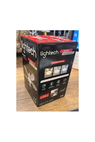 Lightech 110w Pervaneli Fanlı Led Ampul Kumandalı E27 3 Renk 6 Kanat 52cm Dim Edilebilir 1 Ad